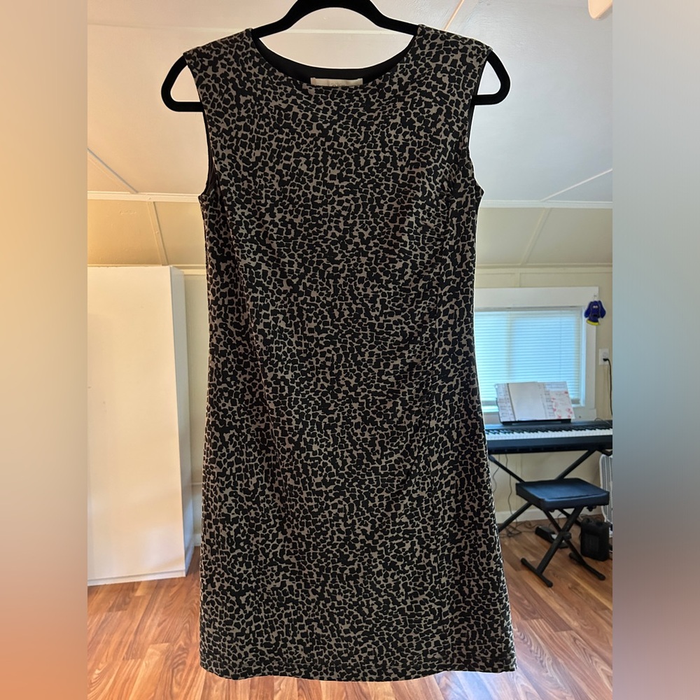 Women’s Ann Taylor LOFT Size XSP Petite Leopard Print Sleeveless Dress